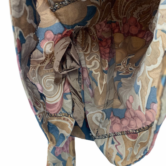 IRENE ALLISON Wrap Grape Vines Blouse S - Picture 8 of 10